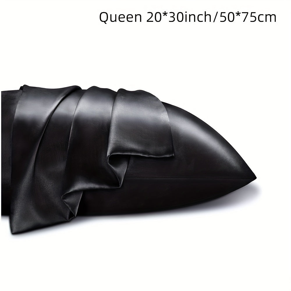 Double-Sided Summer Silk Pillowcase with Viscose Core, Smooth and Silky Feel