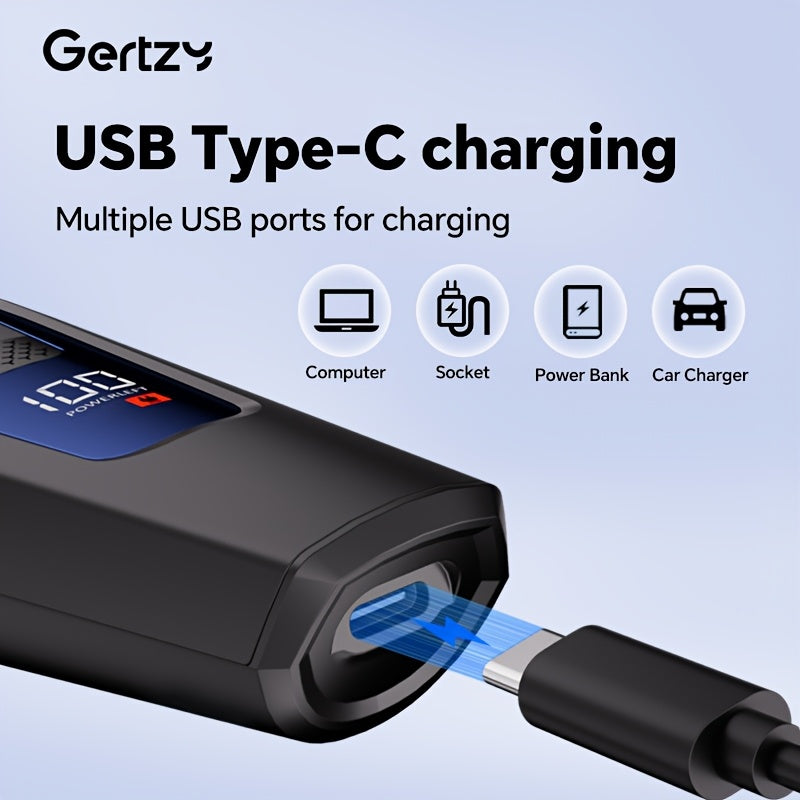 Recortadora eléctrica para hombres, barba, cuerpo, ajustable, carga USB