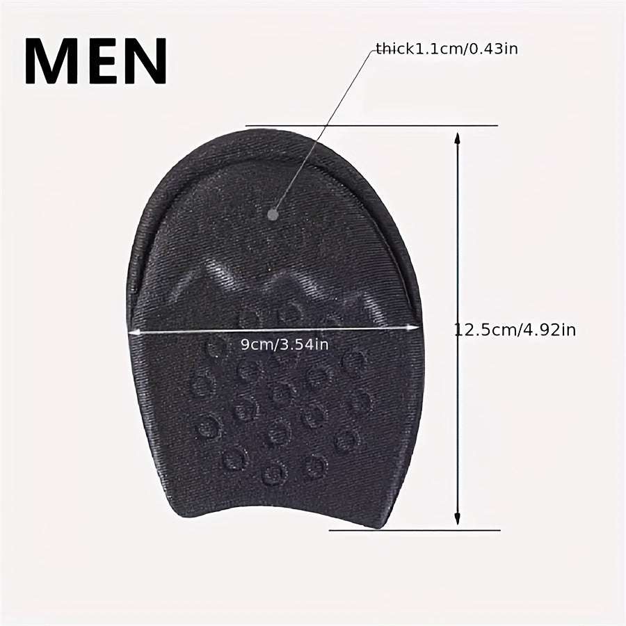 Unisex Foam Shoe Inserts Pair Cushions for Fit Stability Black Beige