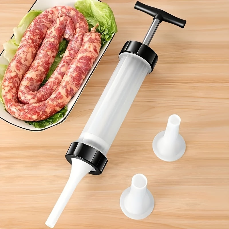 Manual Sausage Stuffing Machine with Sausage Syringe for Homemade Sausages