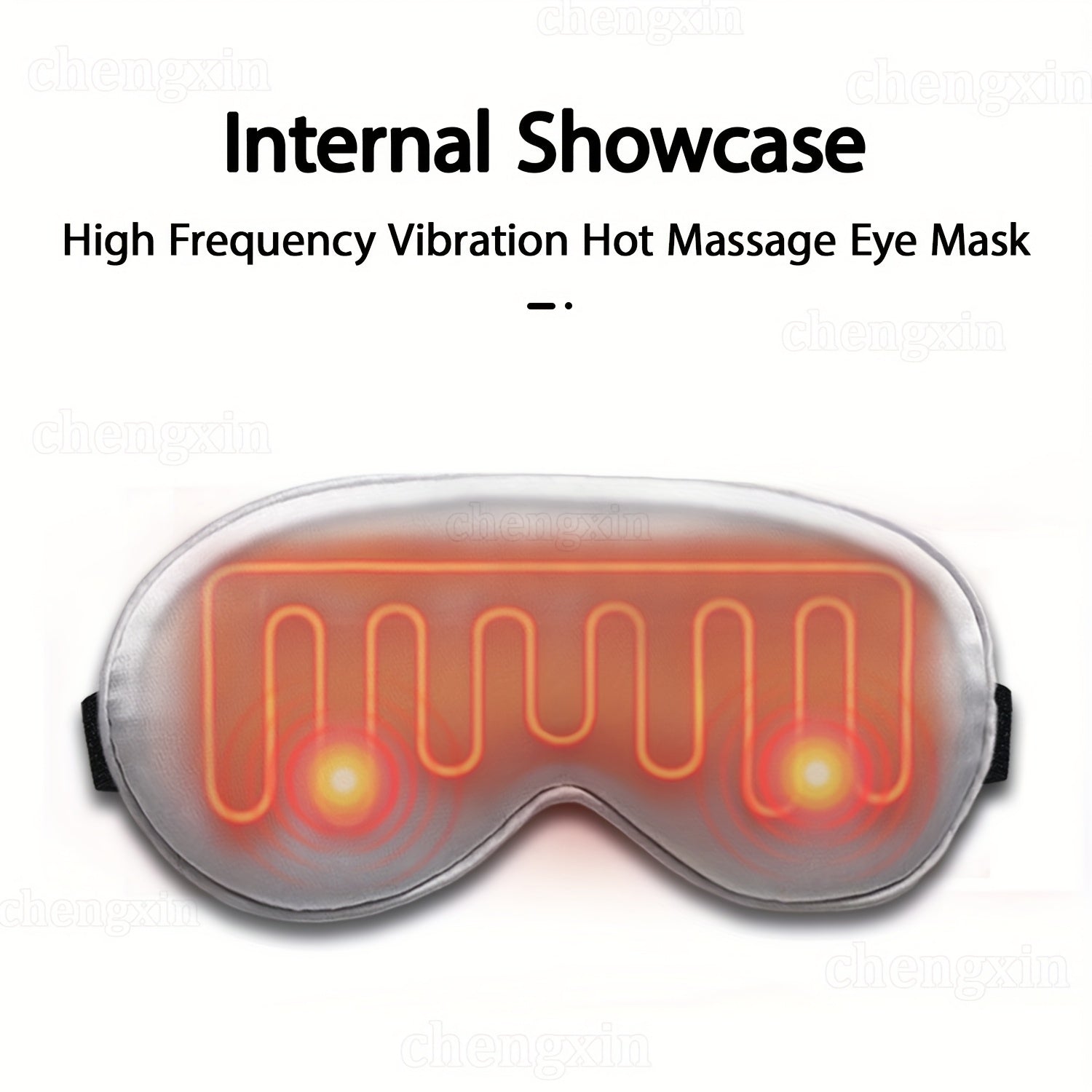 USB Heating Massage Eye Mask with Adjustable Vibration and Temperature Control
