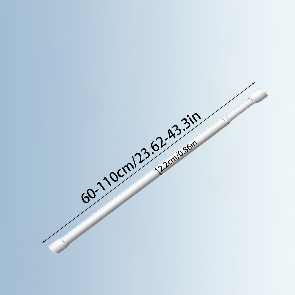 Telescopic Rod for Curtains Windows Wardrobe Clothes Drying Adjustable Support