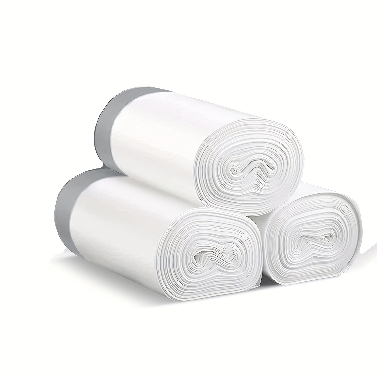 Kichik tortma qopqoq axlat xaltalari, hammom, hojatxona, yotoqxona, ofis, hojat, avtomobil uchun plastik axlat qoplari - 3 rolikdan iborat to'plam