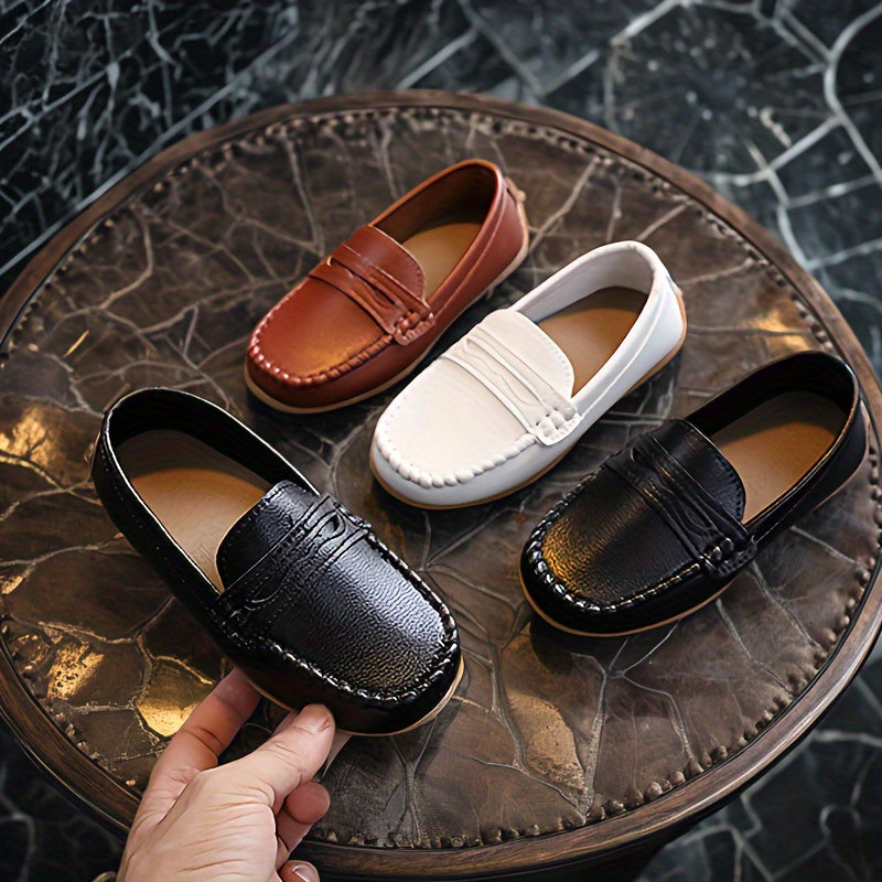 Yigitlar uchun Vintage Slip-On Loafers engil, sirpanmaydigan poyabzal, barcha mavsumlar uchun