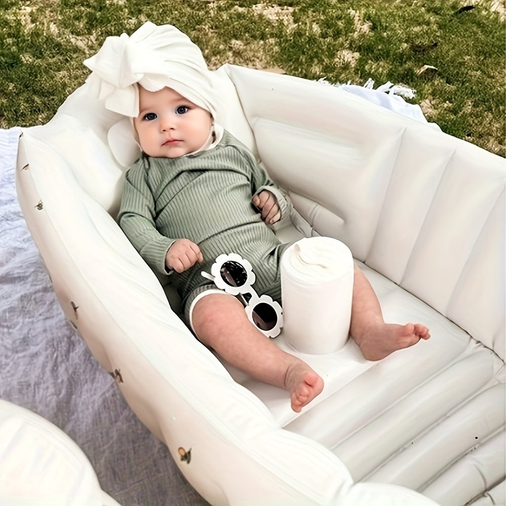 Inflatable Baby Bathtub for Newborns Travel and Outdoor Use