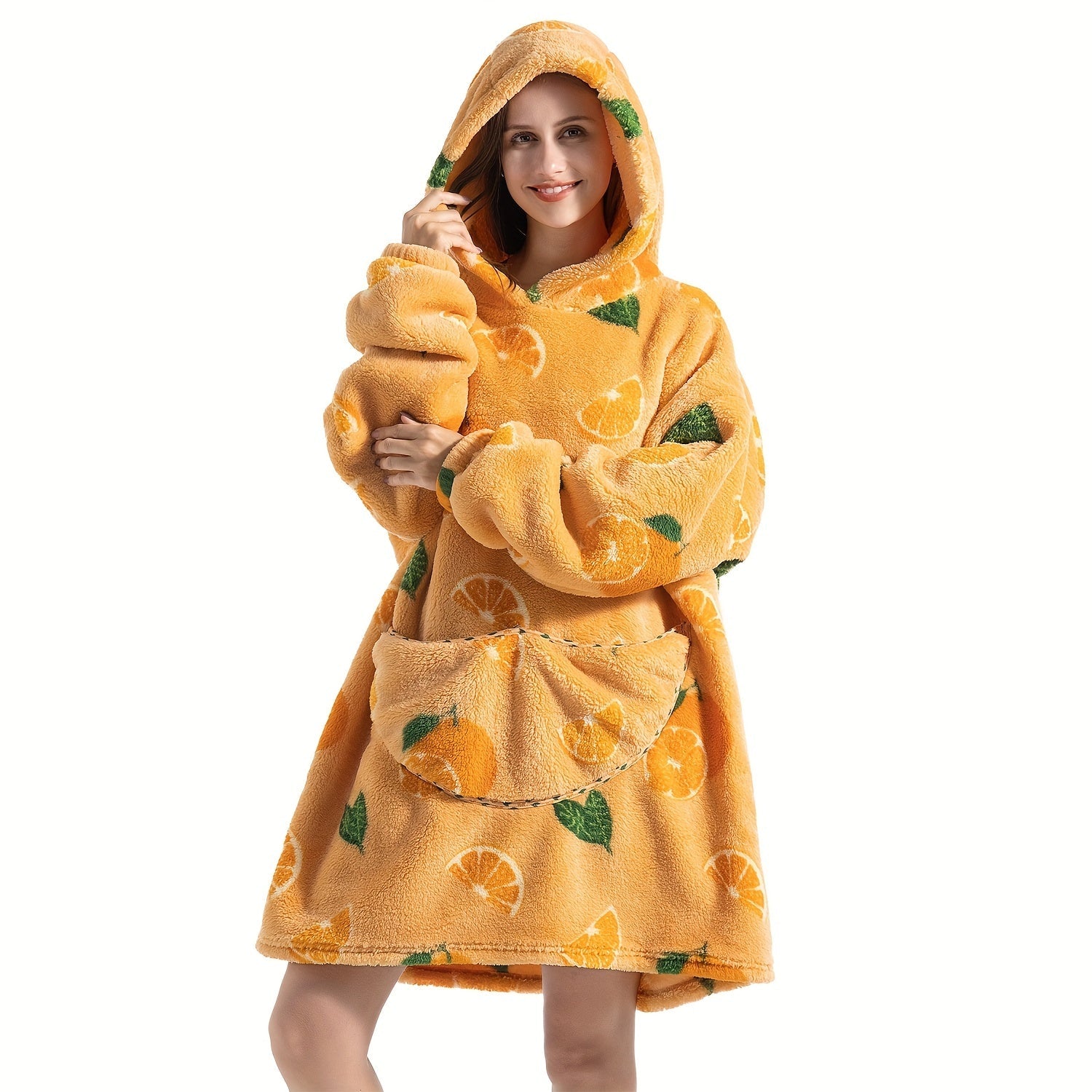 Oversized Sherpa Fleece Blanket Hoodie for Women Men Adults Ultra Soft Warm Wearable Sweatshirt Blanket