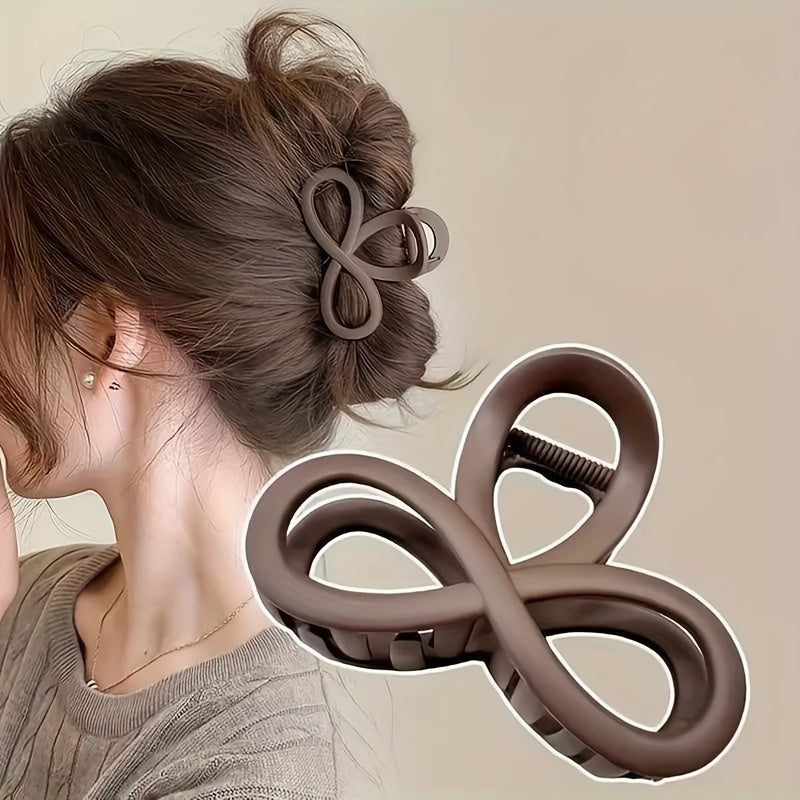 Women's Hair Claw Clip Matte Finish Hollow Updo Hair Accessory Medium