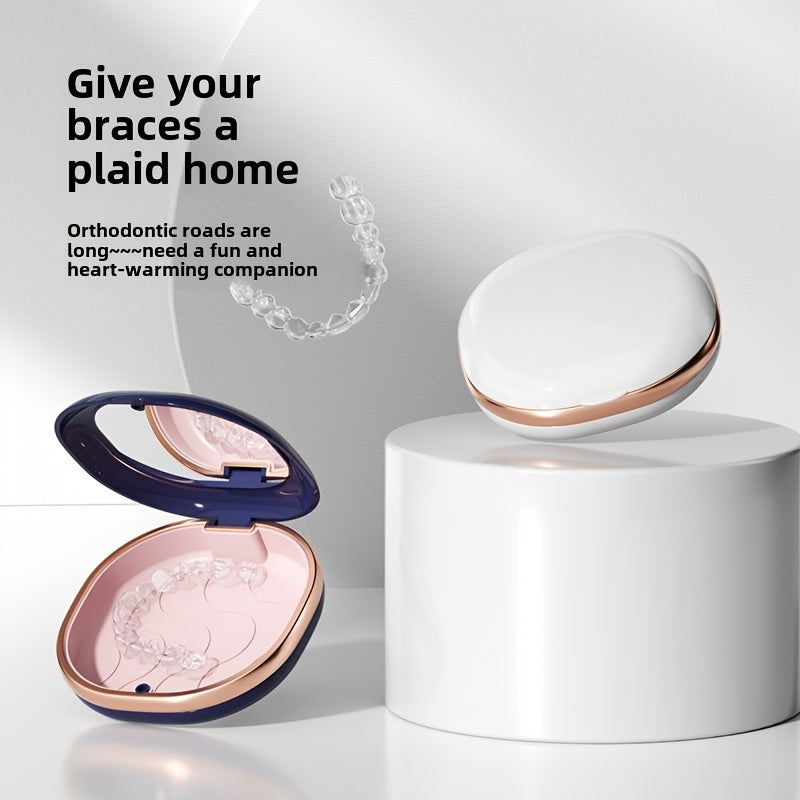 Dental Brace Storage Box Compact Sealed Bacteria-Proof Portable Organizer