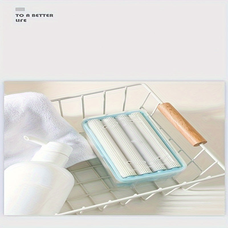 1 dona Ko&#39;p funksiyali sabun idishi uy hammomi va oshxona uchun - Sabun uchun aylanuvchi ko&#39;pik qutisi