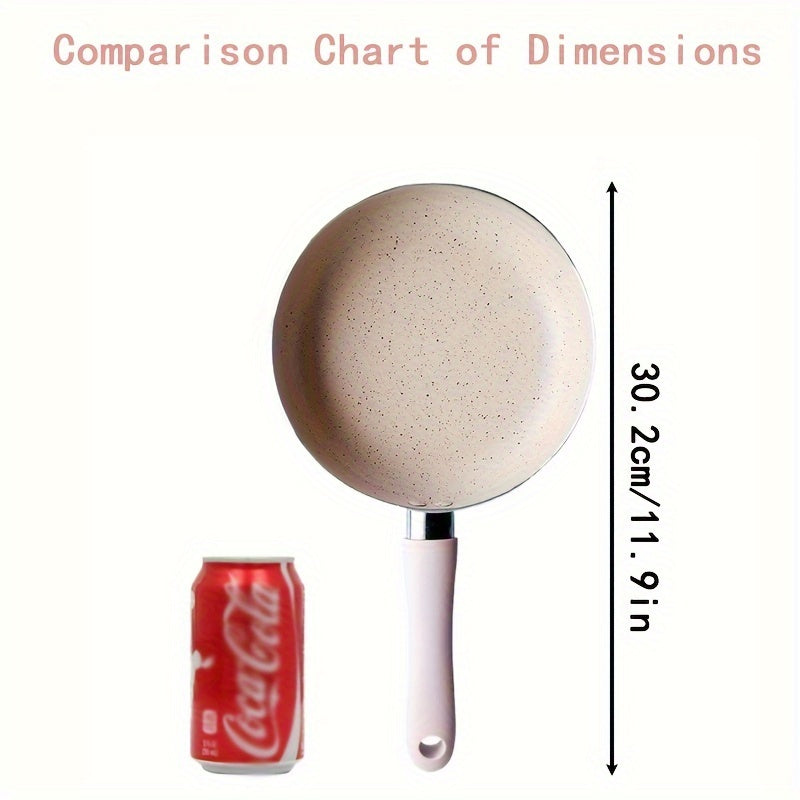 Pink Maifan Stone Non-Stick Skillet 16.5cm for Cooking and Frying