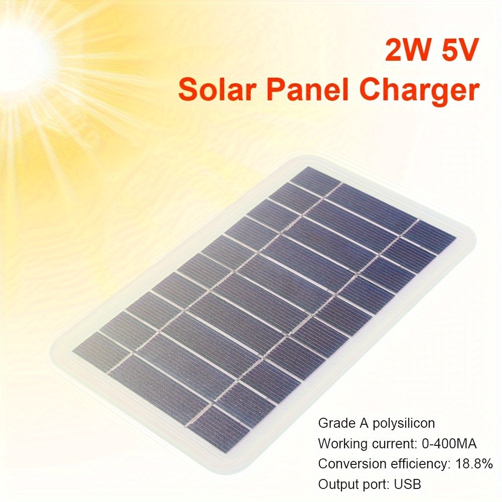 Portable Solar Panel Charger for Camping and Travel with Magnetic Attachment for Phones Fans and Lights