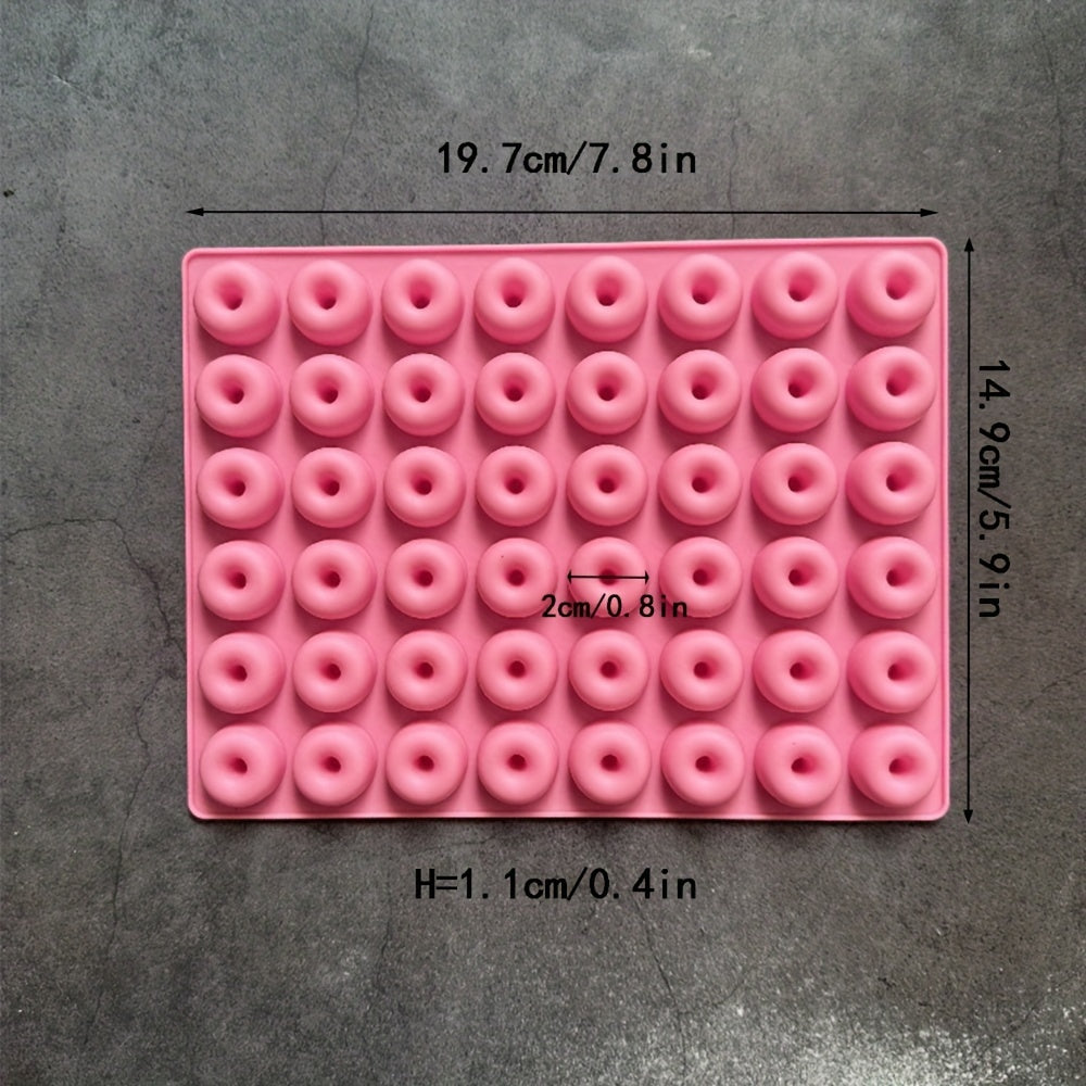 Silicone Mini Donut Mold 48 Cavities Baking Candy Chocolate Making