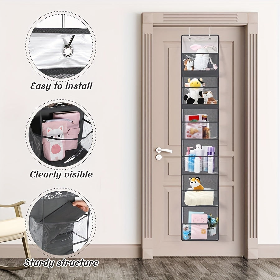 Polyester Hanging Storage Bag for Toys Snacks Diapers Over-the-Door Organizer