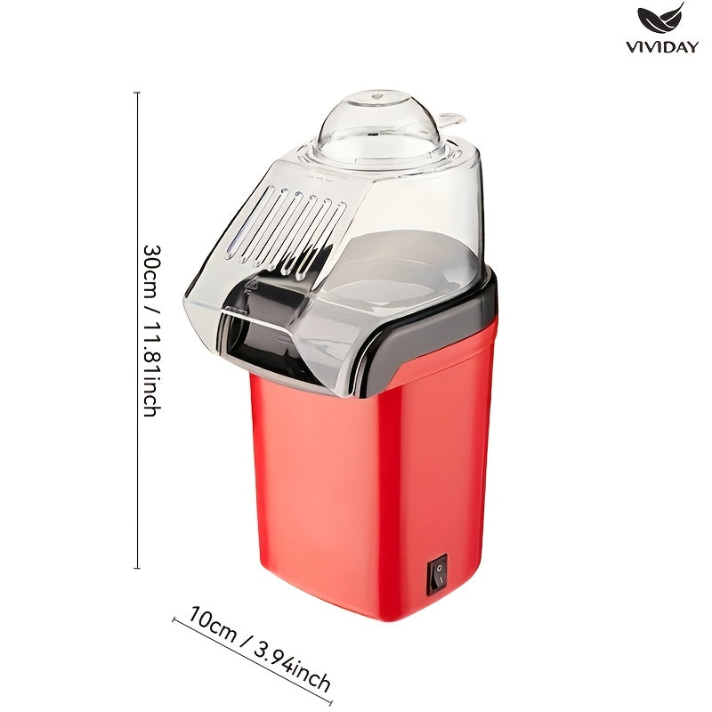 Aqlli harorat nazorati bilan avtomatik popcorn mashinasi, oson tozalanadi. Uy, piknik va tabiatda yurish uchun. 220-240V Evropa standarti rozetkasi. PP materialidan tayyorlangan, batareyasiz.