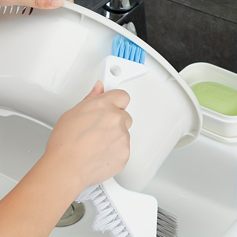 Ko'p maqsadli qattiq cho'tka bilan plita tozalash uchun plastik tutqich - Hammom, hojatxona, oshxona, yashash xonasi va yotoqxona tozalash uchun ideal - Ekologik toza, elektr energiyasi talab qilinmaydi - Burchaklar va yoriqlarni tozalash uchun mukammal