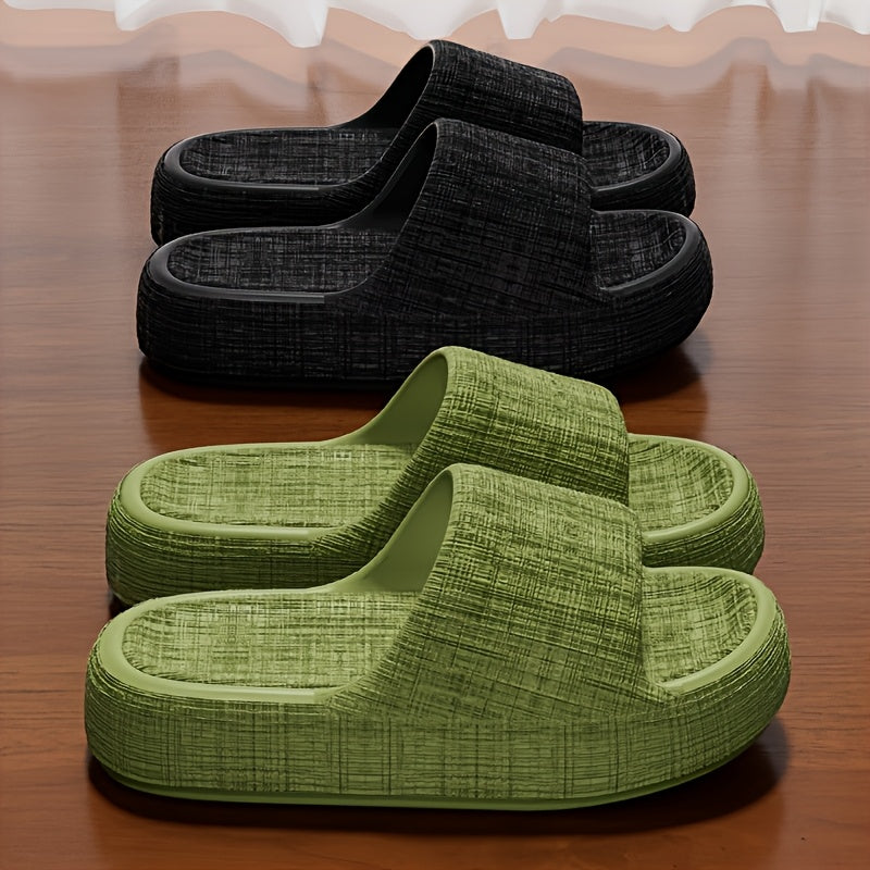 Unisex EVA Non-Slip Slippers Minimalist Striped Indoor Outdoor Beach