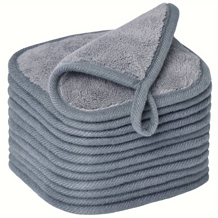 6/12 dona Mikrotoʻqima Yuzni Tozalash Matolari Makiyajni Olib Tashlash uchun Yuviladigan Qayta Ishlatiladigan