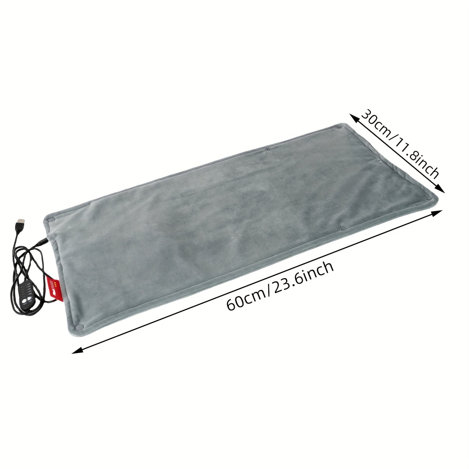 Portable Graphene USB Heating Pad with Adjustable Temp, Timer, Washable