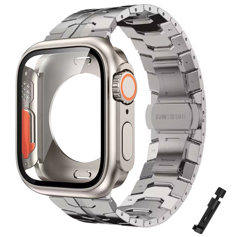 Gold-Plated Stainless Steel Watch Band for Apple Watch Series 10 9 8 7 6 5 4 Ultra SE 42mm 44mm 45mm 46mm 49mm