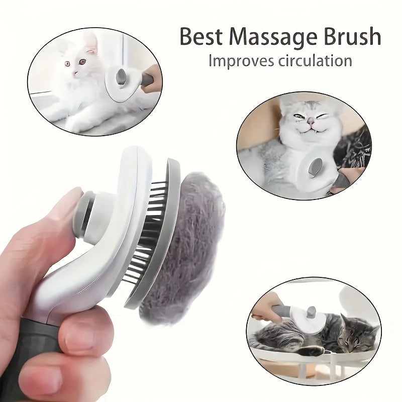 Pet Hair Remover Comb Adjustable Needle Anti-Skid for Cats and Dogs
