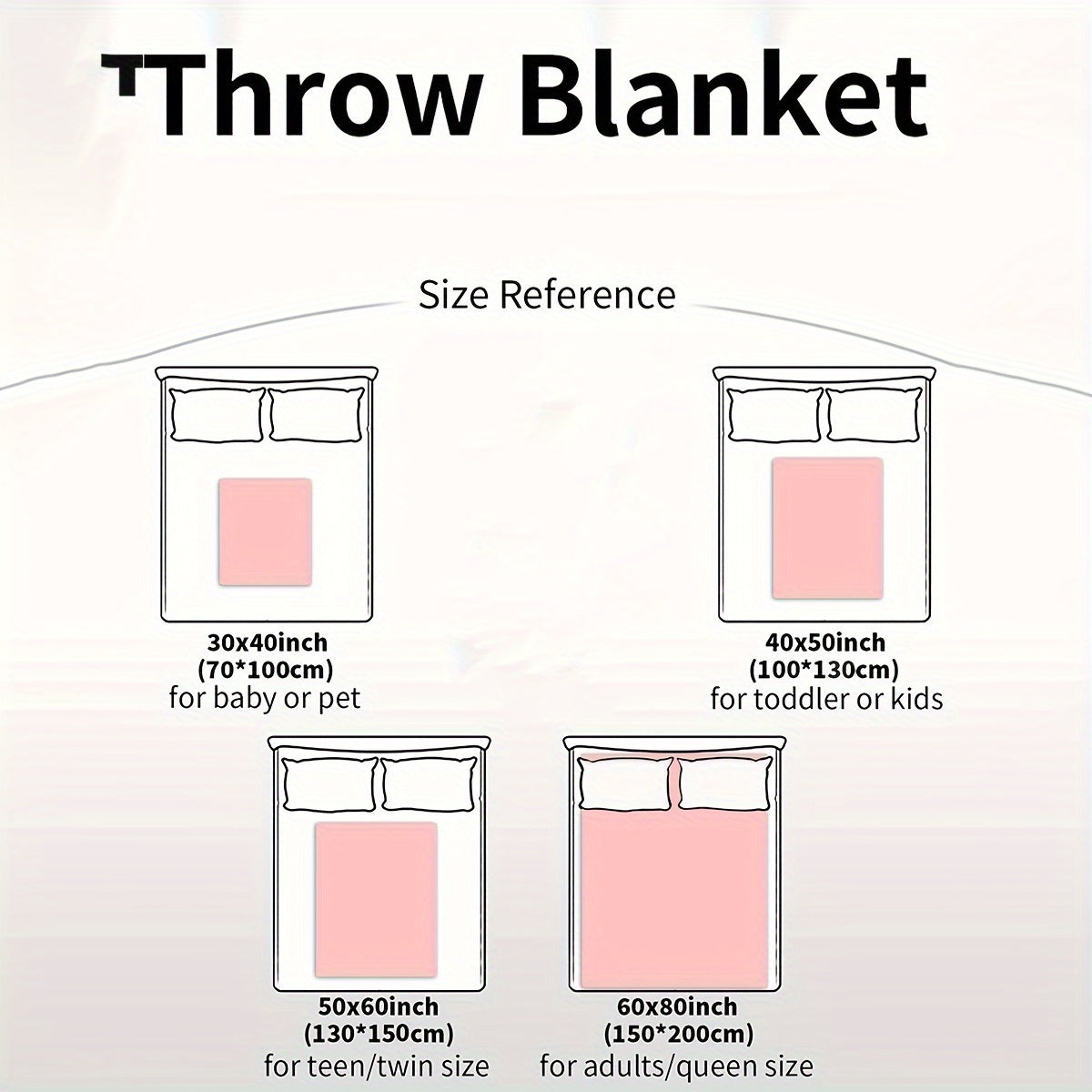 Pink Star Glow-in-the-Dark Flannel Blanket Soft Durable Lightweight for Kids and Adults