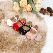 Kichkina qizlar uchun Mary Jane poyabzali, buklamali, yopishqoqsiz taglik, ichki va tashqi partiyalar uchun, bahor va kuz