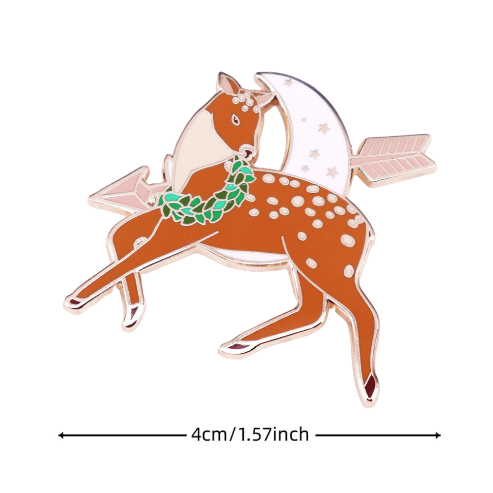 Fantasy Animal Brooch for Women Metal Pin Badge Jewelry Gift Accessory