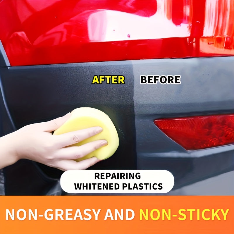 Renovador universal de plástico para el interior del coche, cera para muebles de cuero