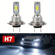 2PCS LED Headlight Bulb Kit High Low Beam White 6000K Fog Light