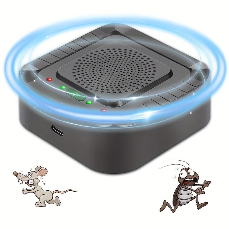 Repelente eléctrico para animales al aire libre para jardín, césped y patio, exterminador de pequeños mamíferos