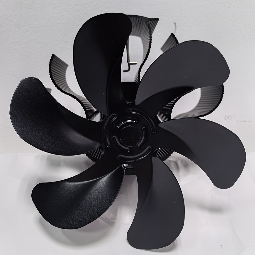 Вентилятор для дровяной/половяной печи/камина — 6 лопастей, генерирует на 80% больше теплого воздуха, идеально подходит для подарка на праздники, обязательный аксессуар для камина на осенне-зимний сезон, подходит для деревянных или настенных печей