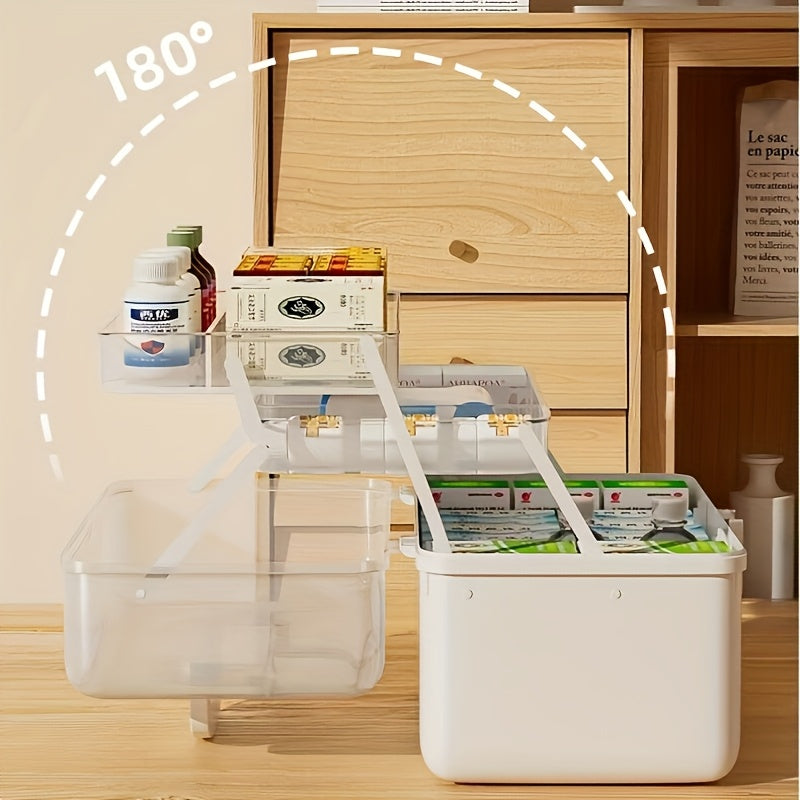 Large Plastic Storage Box with Handles for Cartridges and Bottles