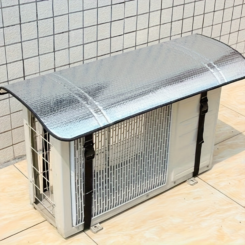Dual-Sided Aluminum Foil Air Conditioner Cover UV Protection Weatherproof Outdoor AC Unit