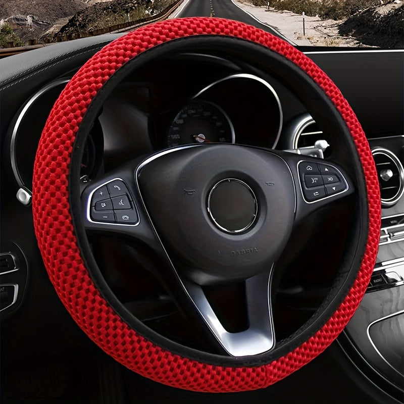 Universal nafas oladigan tarmoqli, sirpanmaydigan avtomobil boshqaruv g'ildiragi qoplami, qulay haydash uchun