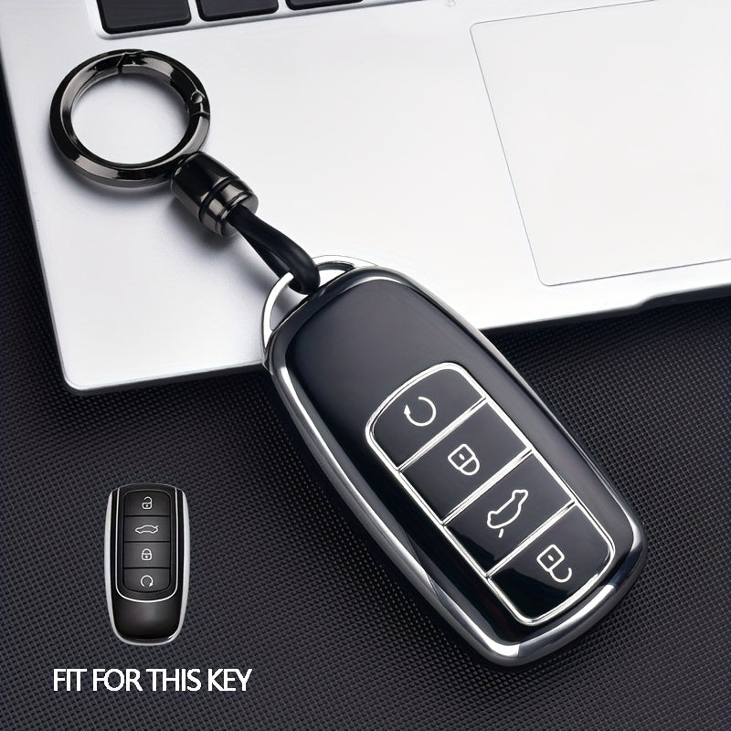 Car Remote Key Cover TPU with Keychain for SUV and SUV Plus Models