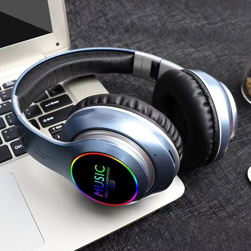 Simsiz o'yin quloqchinlari chuqur bass bilan, egiluvchan yengil dizayn, 3.5mm audio kabeli bilan mos keladi. Tugmachali ovoz nazorati, kondensator mikrofon, suv o'tkazmaydigan dizayn emas, USB.