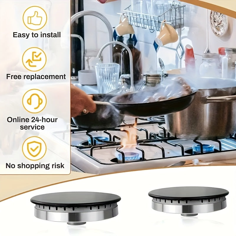 O'rnatilgan pechka uchun 4 ta gaz pechka palatasi qopqog'i to'plami, tekis yuzali, turli o'lchamlarda