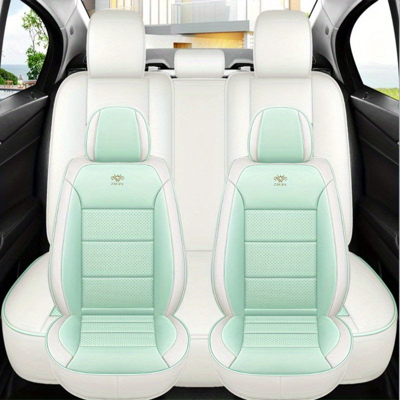 Universal Car Seat Covers Durable Easy-to-Install Fits 5-Seaters