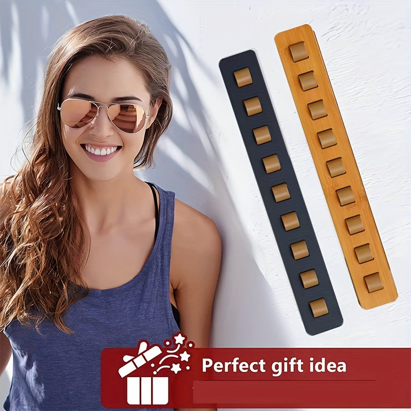 Wooden Wall-Mounted Glass Organizer Rack for Kitchen Storage