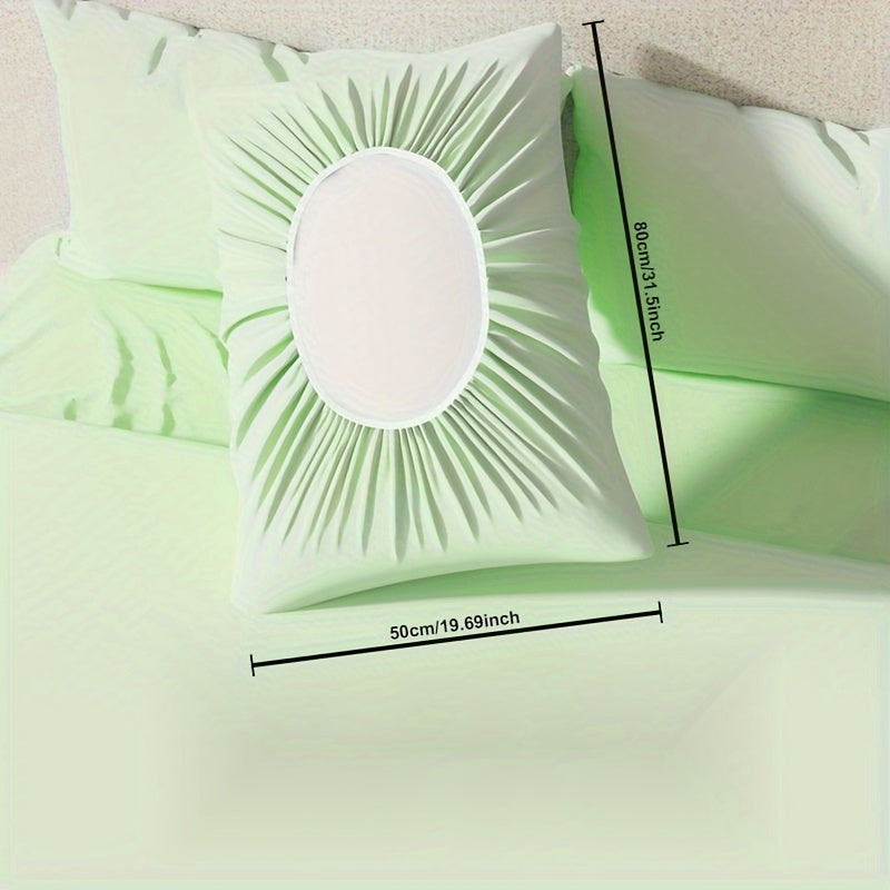 Set of 2 Disposable Non-Woven Pillow Covers for Travel Hotels and Overnight Stays