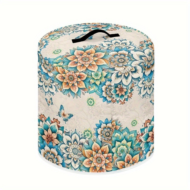 Floral Butterfly 8 Quart Pressure Cooker Cover with Handle and Pockets Washable