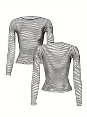 Long-Sleeved Sexy Skirt with Revealing Underwear for Women