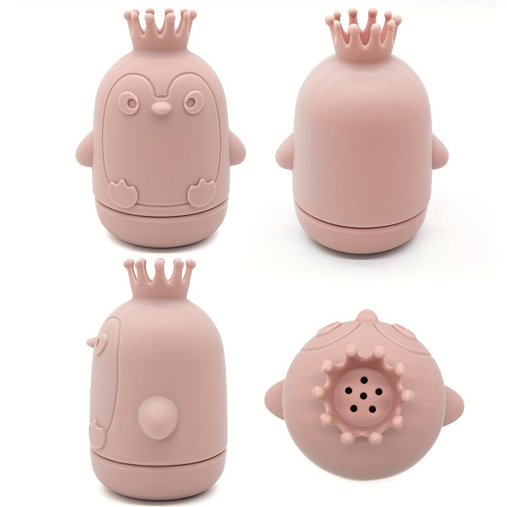 Силиконовый набор игрушек для водяного распыления животных для малышей - идеально подходит для веселого времени в ванной!