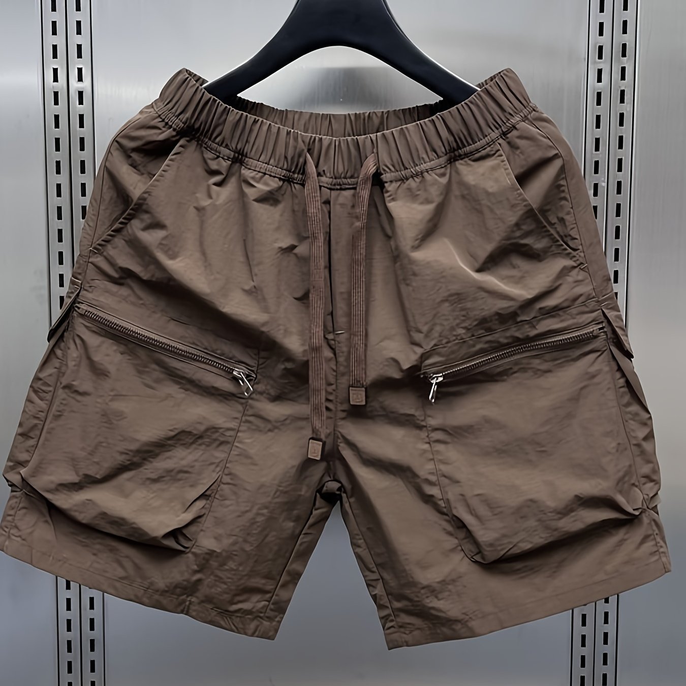 Pantalones cortos cargo retro japoneses para hombre, ligeros, de corte suelto, de cintura media, con múltiples bolsillos para senderismo y actividades al aire libre