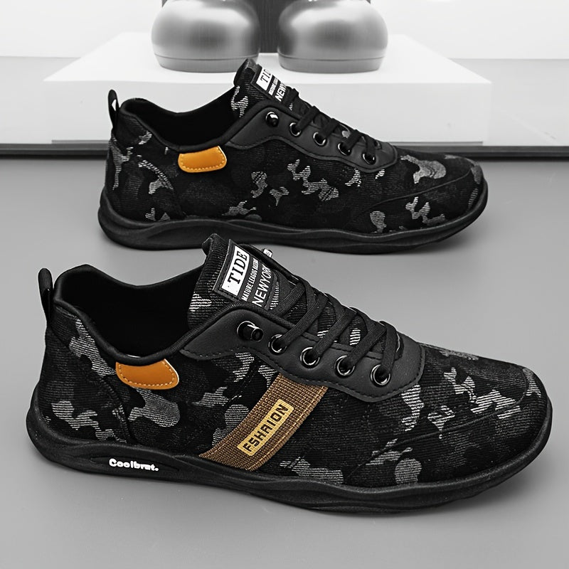 Zapatillas de skate de camuflaje ligeras para hombre para primavera y verano