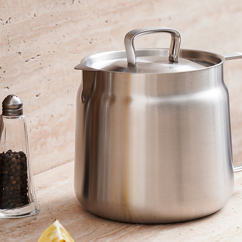 Filtro de aceite de acero inoxidable 3 en 1 de gran capacidad para cocinar, freidora, sopa