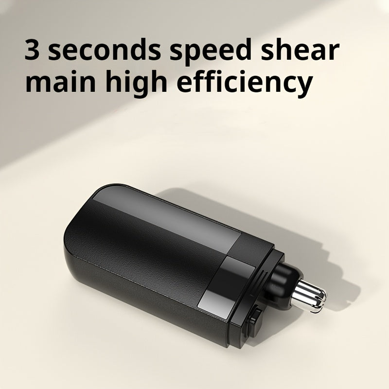 Rechargeable Nose Ear Hair Trimmer Painless Stainless Steel Blade Portable for Men Women