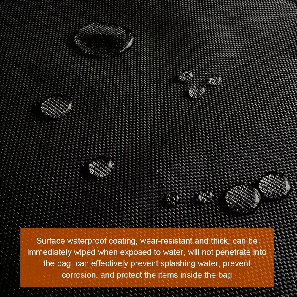 Electric Vehicle Charger Storage Bag Polyester Organizer with Green Wheel Design