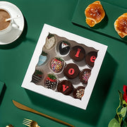 Bakery Boxes with Window Set of 6/15/30, 20.32cm, for Pastries and Snacks