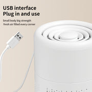 Portable USB Air Purifier with Strong Suction Odor Absorption Quiet Operation No Battery